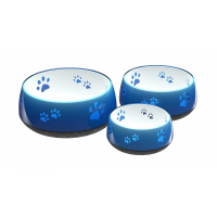 Futter- und Wassernapf aus Kunststoff - Dunkel Blau 450 ml